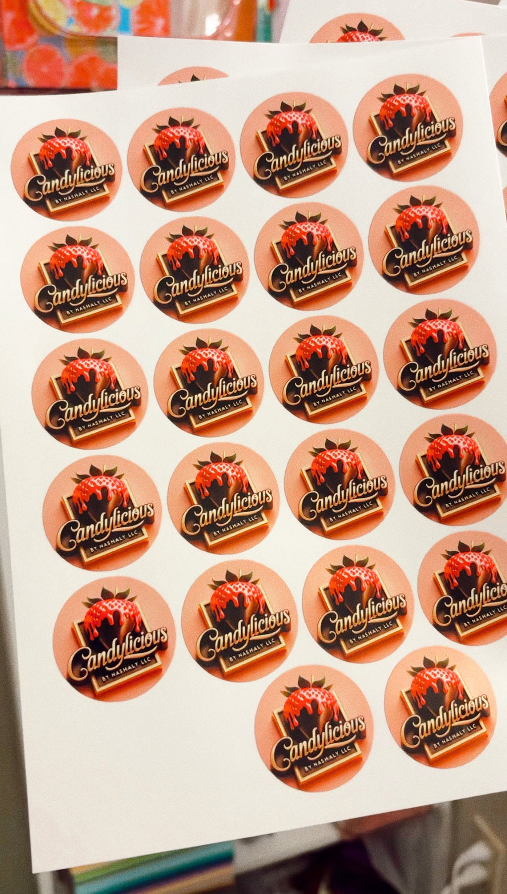 Stickers Redondos Para Tu Negocio