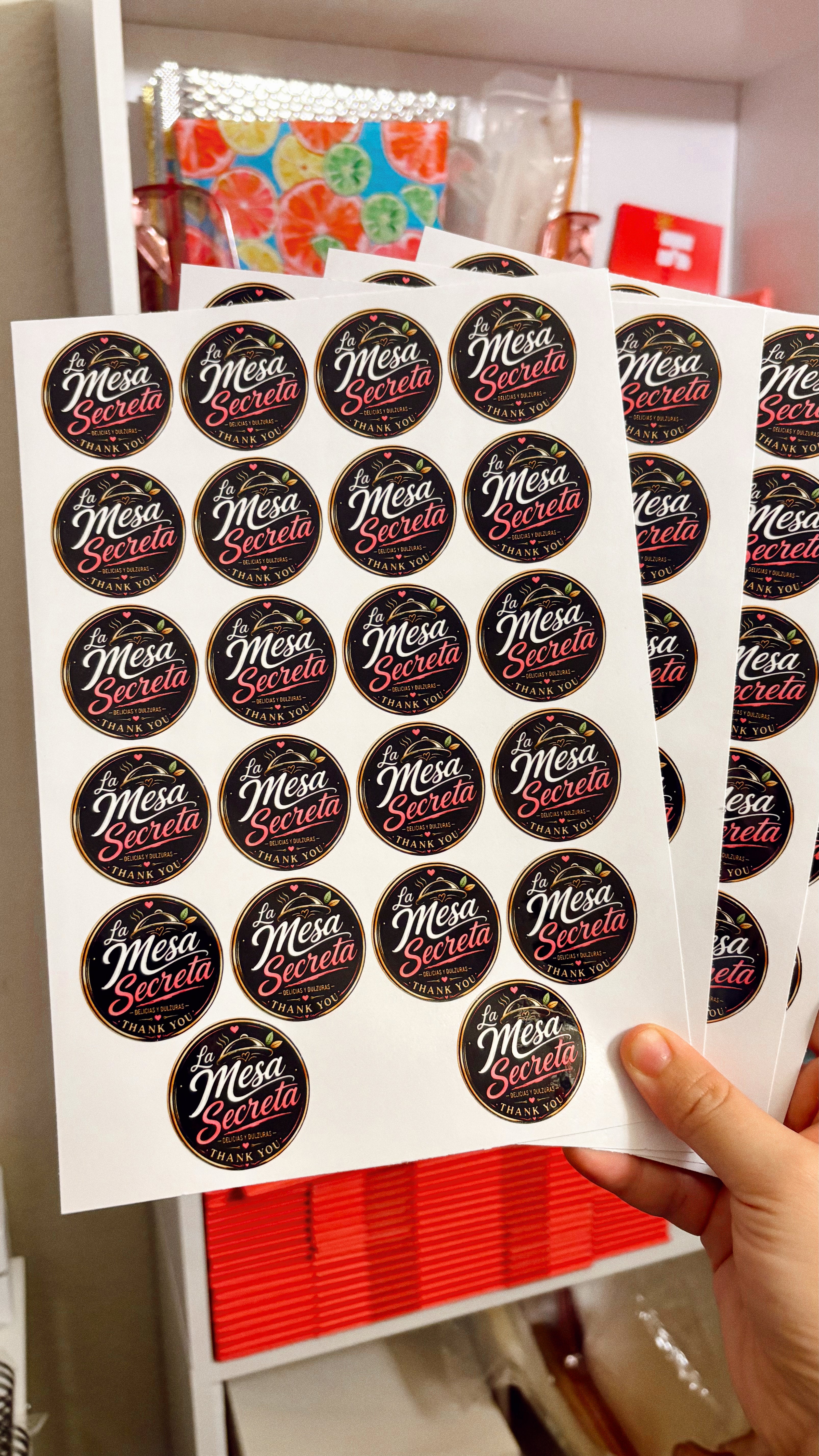 Stickers Redondos Para Tu Negocio
